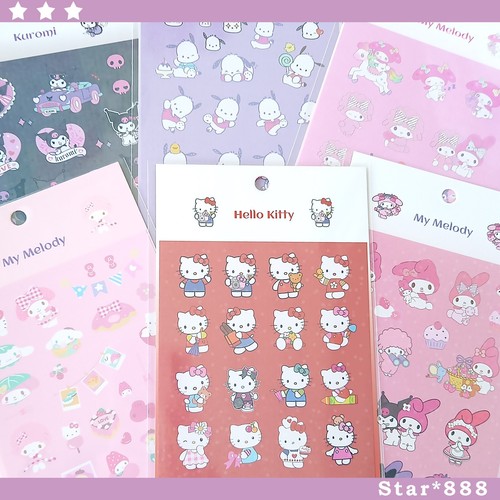 Sanrio shiny stickers sheet - sanrio,