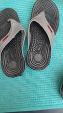 Men’s Sports Massage Sandals – Size 40 | Grey & Black Comfort Slippers