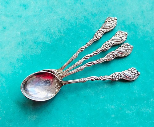 Swedish floral coffee spoons
