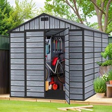 8x6ft plastic garden shed apex - 8x6ft,