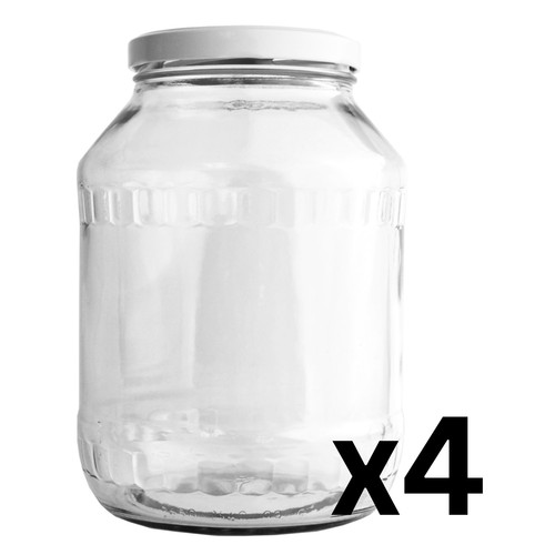 Glass jars 2650ml with - jars, lid