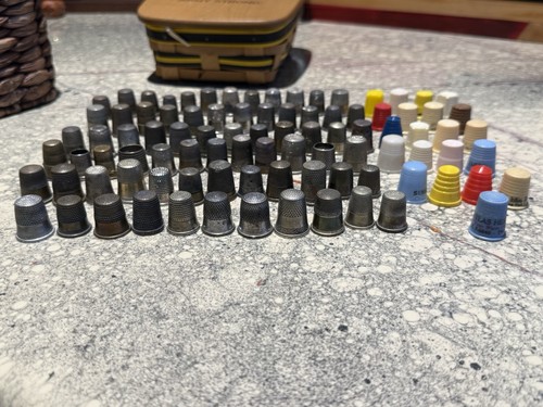 Vintage thimbles lot of - vintage,