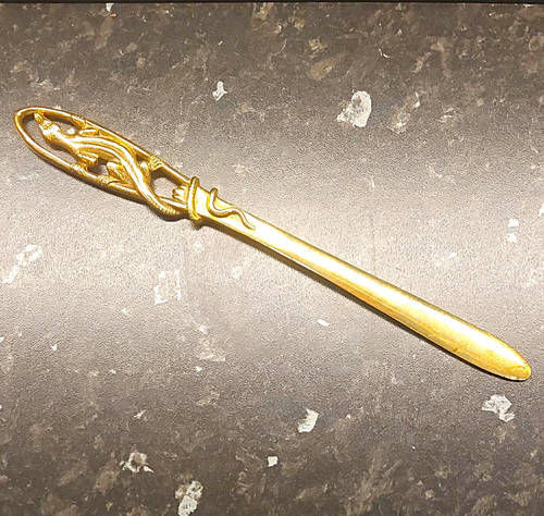 C1900 art nouveau brass - art,