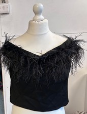COAST Black Bardot Feather