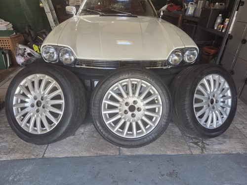 Three inch alloy - inch, wheels