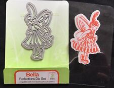 Fairy girl cling Bella Tonic Studios Reflections rubber stamp & outline die set