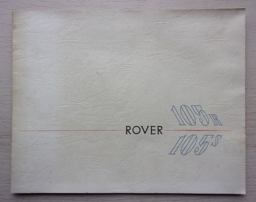 Rover 105s 105r orig 1956 - rover,