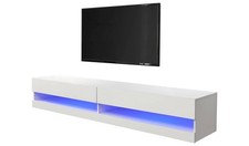 GFW Galicia 180cm LED Wall TV Unit - White