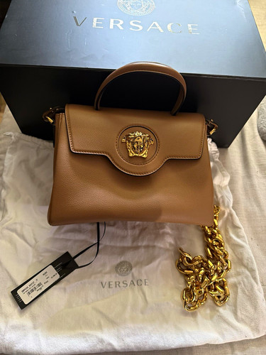 Versace brown top handle - brown,