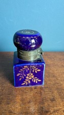 Antique cobalt blue & gold