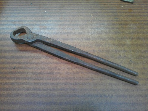 Blacksmith tongs long - blacksmith, 14-1/2"