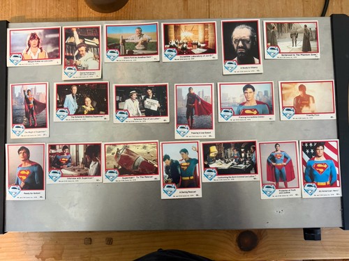 Superman movie trading cards - superman,