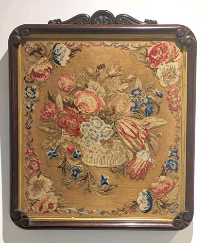 Victorian antique needlepoint - victorian,