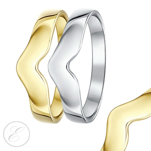 Curved wishbone shaped ring - wishbone,