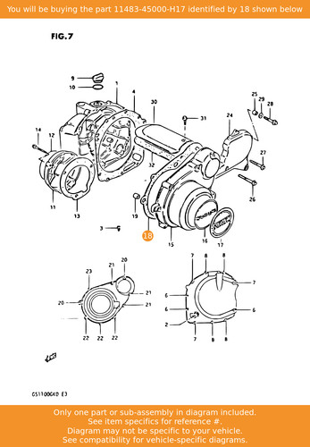 Suzuki gasket mag - suzuki, cover