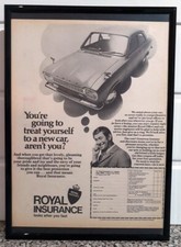Framed original Classic Car Ad