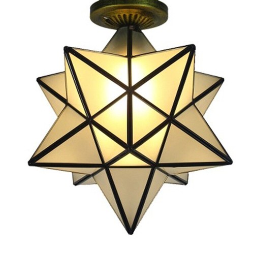Antique moravian star - antique, pendant