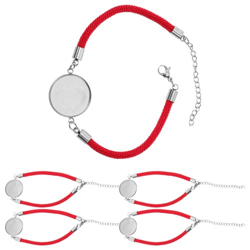 Stainless steel red cord - stainless,