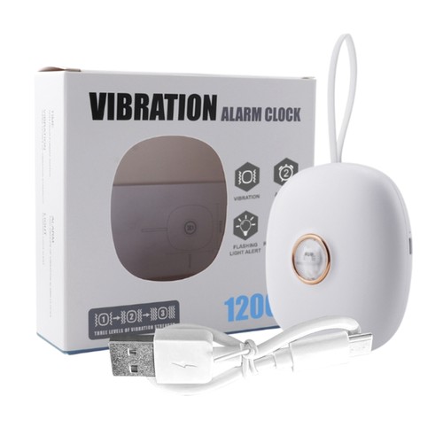 Vibrating alarm clock with - clock, bed