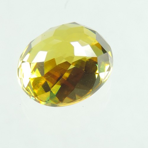 Yellow green sphene faceted - yellow,