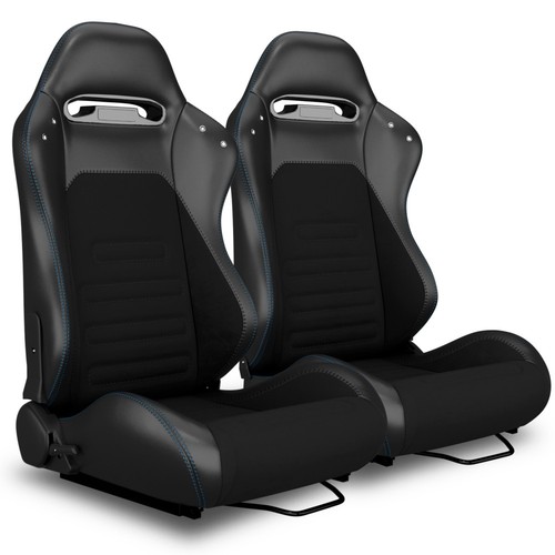 Pair reclinable bucket seats - reclinable,