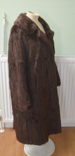 Genuine Vintage 1950's Stunning Summer Ermine Chocolate Fur Coat Draffens DUNDEE