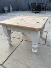 Country Pine Coffee Table, Square, Country Style, Lounge, Living Room, 