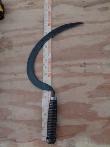 Vintage scythe hand sickle - scythe,