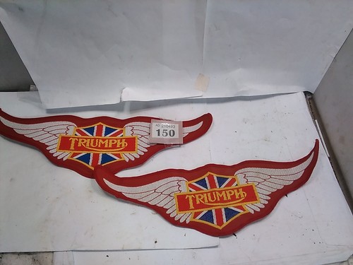 Triumph sew patch 2 wings - triumph,