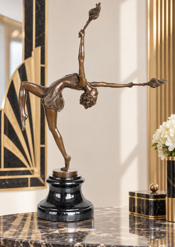 Art deco bronze - bronze, lady