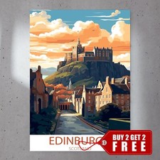 Edinburgh Scotland A4 Poster