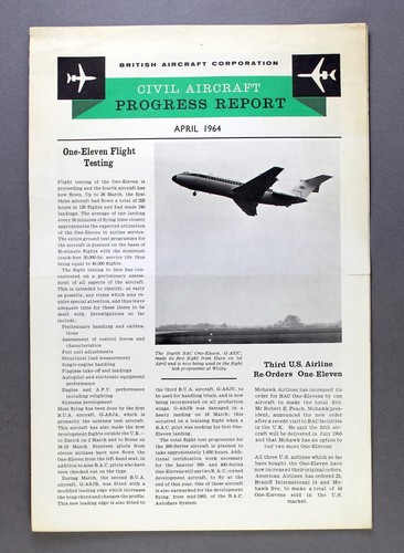 Bac civil aircraft progress - aircraft,