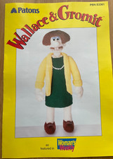 Alan Dart Wendolene toy KNITTING PATTERN Wallace and Gromit 40cm Patons 2361