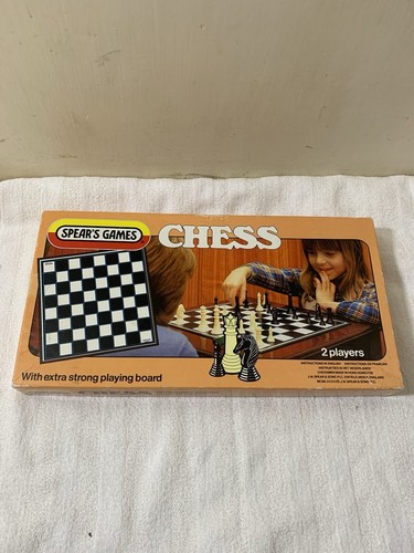Vintage spear chess set - vintage,