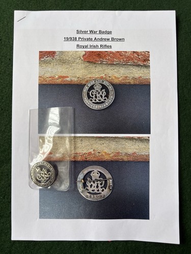 Ww1 wound badge 938 19th - ww1, 19/938