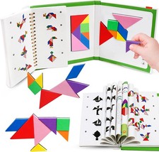 Travel Tangram Puzzle Pattern Block Magnetic Jigsaw Kids Toy Age Gift Christmas