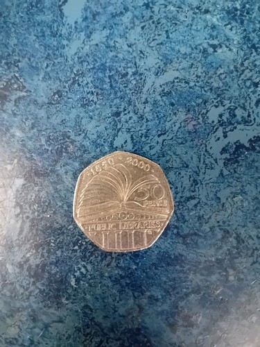 Public libraries fifty - fifty, pence