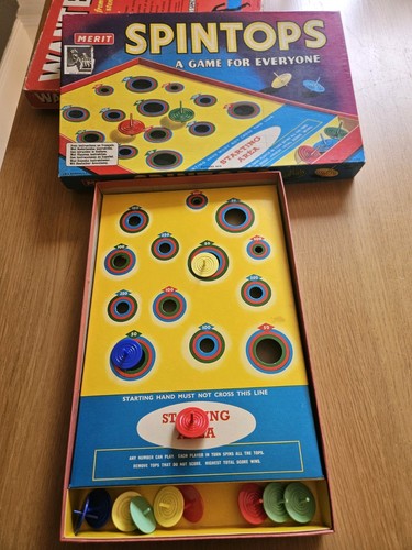 Vintage merit spintops game - spintops,