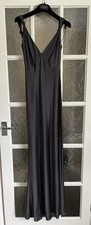 Amanda Wakeley Slate Grey long dress 8