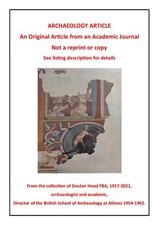 KNOSSOS 1951-61: CLASSICAL AND