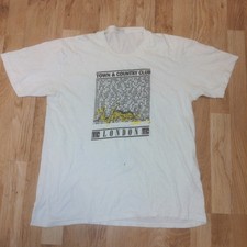 Vintage London Town & Country Club T Shirt Iggy Pop Ozzy Osborne Nick Cave
