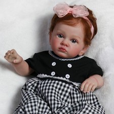22" Real Life Like Reborn Baby Dolls Vinyl Silicone Realistic Newborn Girl Gift