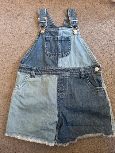 Girls denim shortalls - denim,