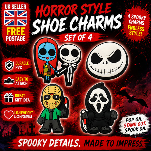 Horror shoe charms set - 4,