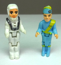 Vintage 1999 Micro Mini Thunderbirds Two Figures 3.5cm Rare Set