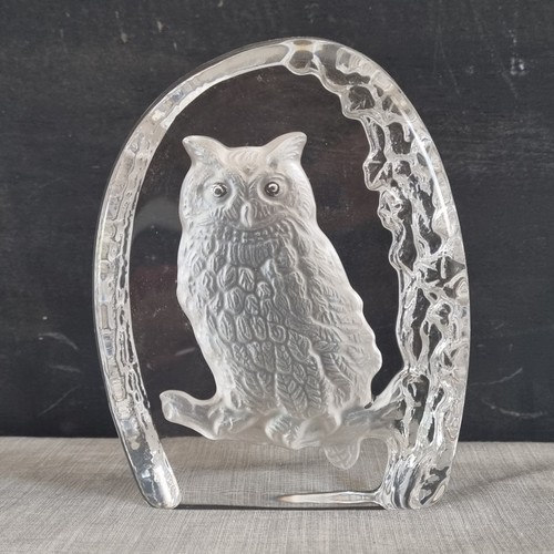Wedgwood crystal glass - crystal, owl
