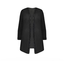 Ladies size 14 Black Chiffon sparkly Jacket/Kimono by Live Unlimited