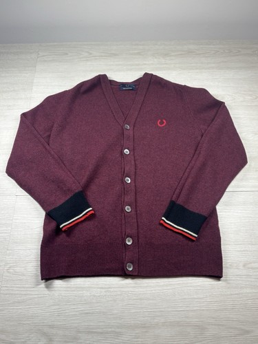 Fred perry cardigan burgundy - perry,