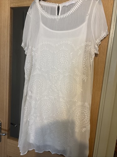 Next sheer embroidered white - sheer,