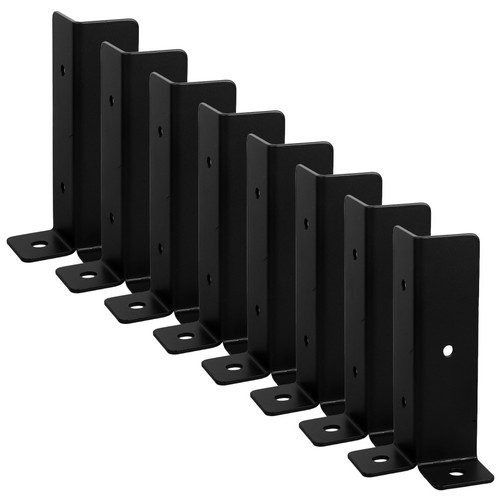 8pcs black iron - 8pcs, fence